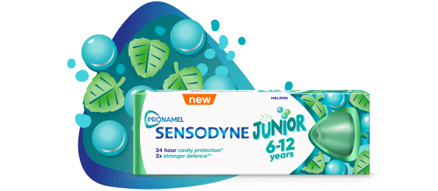 SENSODYNE Junior 6-12 éves gyermekeknek fogkrém 2× 50 ml