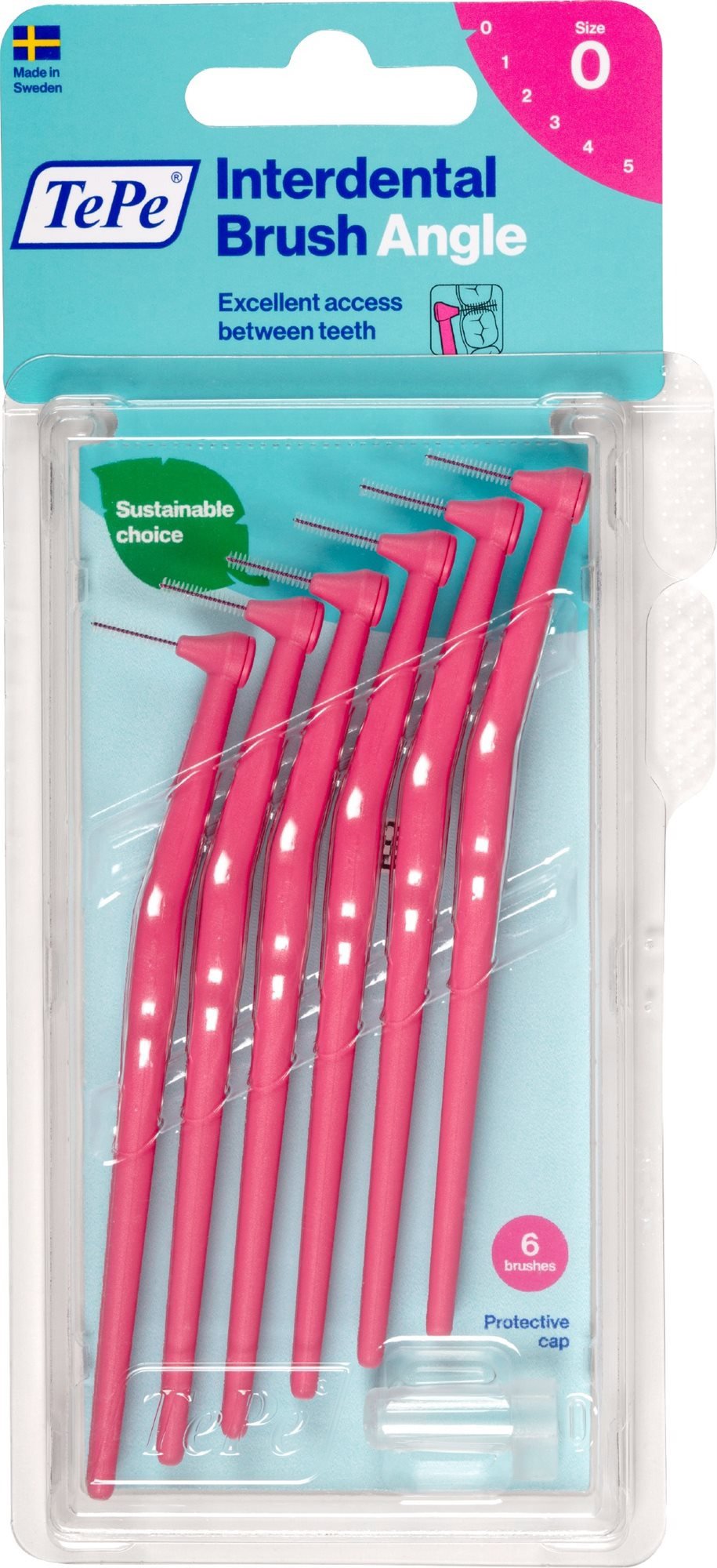 TEPE Angle 0,4 mm fogköztisztító kefe rózsaszín 6 db