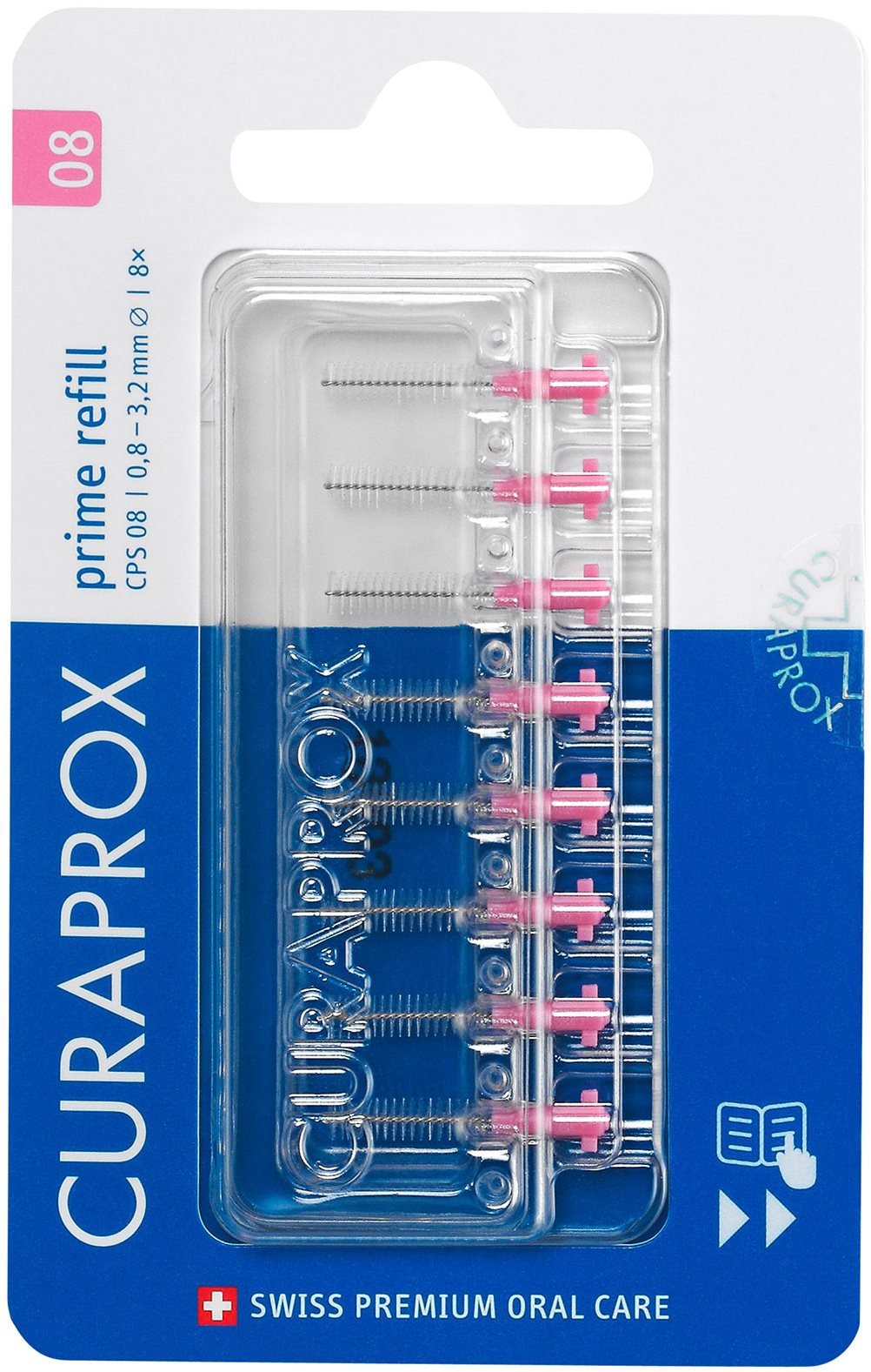 CURAPROX CPS 08 Prime Refill, 8 db