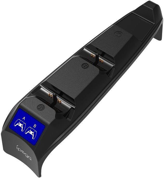 iPega P5S016 kettős töltődokkoló fejhallgató tartóval és vezérlővel PS5 Slim White-hoz