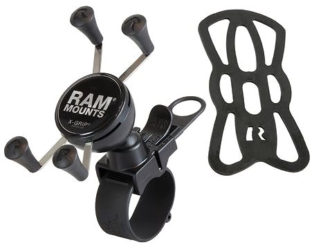 RAM Mounts X-Grip mobiltelefon-tartó 60 mm átmérőjű kormányhoz Jellemzők/technológia
