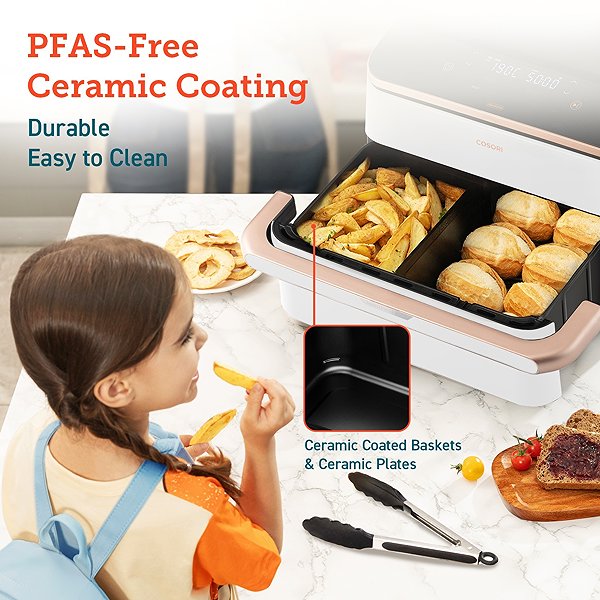 Cosori TF101S Dual Blaze TwinFry 10 l forrólevegős fritőz