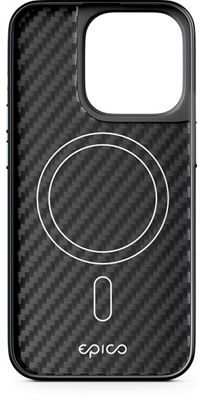 Epico Mag+ Hybrid Carbon iPhone 15 Pro Max MagSafe telefontok- fekete