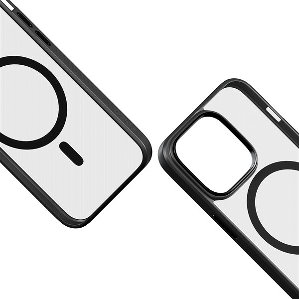 Epico Mag+ Hero iPhone 15 Pro Max MagSafe telefontok - átlátszó fekete
