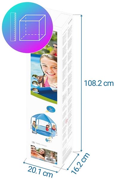 INTEX medence tetővel Canopy Metal Frame 1,83 x 0,38m ...