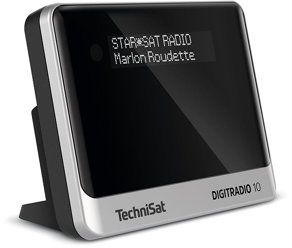 Rádió TechniSat DIGITRADIO 10 fekete/ezüst Oldalnézet