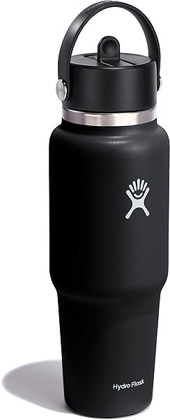Hydro Flask Wide Flex Straw Travel Bottle 32 oz 946 ml Black termoszbögre ...