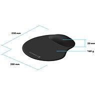 Eternico Gel Mouse Pad G30 fekete - Egérpad