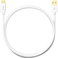 AlzaPower Core Charge 2.0 USB-C 3m fehér - Adatkábel