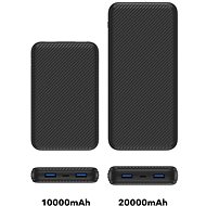 AlzaPower Carbon 10000mAh Fast Charge + PD3.0 Black - Powerbank