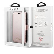 Guess Iridescent Apple iPhone 12/12 Pro Pink tok - Mobiltelefon tok