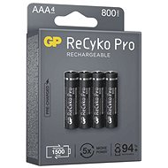 Újratölthető akkumulátor GP ReCyko Pro Professional AAA (HR03), 4 db - Tölthető elem