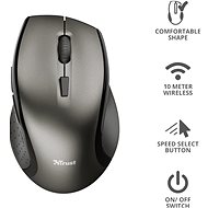 TRUST Kuza Wireless Mouse - Egér