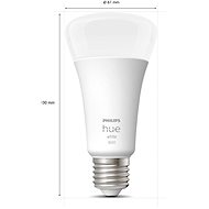 Philips Hue White 15,5W E27 3set - LED izzó