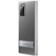 Samsung átlátszó hátlap állvánnyal a Galaxy Note20 készülékhez, átlátszó - Telefon hátlap