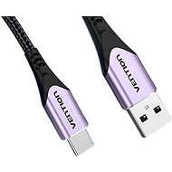 Vention Cotton Braided USB-C to USB 2.0 Cable Purple 2M Aluminum Alloy Type - Adatkábel