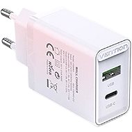 Vention 2-Port USB (A+C) Wall Charger (18W + 20W PD) White - Hálózati adapter