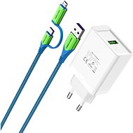 Vention & Alza Charging Kit (18W + 2in1 USB-C/micro USB Cable 1m) Collaboration Type - Hálózati adapter