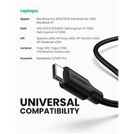 Ugreen USB-C 3.1 to SATA III Adapter Cable for 2.5&quot; HDD / SSD Black 0,5m - Átalakító