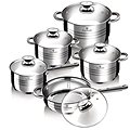 Blaumann Rozsdamentes acél edénykészlet 10 db Jumbo Gourmet Line BL-1637 - Edénykészlet