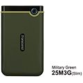 Transcend StoreJet 25M3G SLIM 2TB katonai zöld - Külső merevlemez
