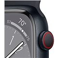 Apple Watch Series 8 45mm Cellular Éjfekete alumínium éjfekete sportszíjjal - Okosóra
