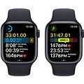 Apple Watch Series 8 45mm Éjfekete alumínium éjfekete sportszíjjal - Okosóra
