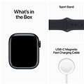 Apple Watch Series 8 45mm Éjfekete alumínium éjfekete sportszíjjal - Okosóra