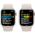 Apple Watch Series 8 45mm Csillagfény alumínium csillagfény sportszíjjal - Okosóra