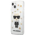 Karl Lagerfeld Ikonik Flower Tok az iPhone 13 mini készülékhez Transparent - Telefon tok