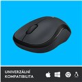 Logitech Wireless Mouse M220 Silent, fekete - Egér
