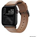 Nomad Modern Strap Slim Natural/Black Apple Watch 6/SE/5/4/3/2/1 40/38mm - Szíj