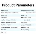 Vention 4K DisplayPort (DP) to HDMI Cable 5m Black - Videokábel