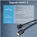Vention HDMI 2.0 Right Angle Cable 270 Degree 1,5m Black - Videokábel