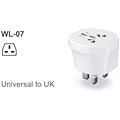 Wontravel WL-07 - EU, AUS, US -> UK; fehér - Utazó adapter