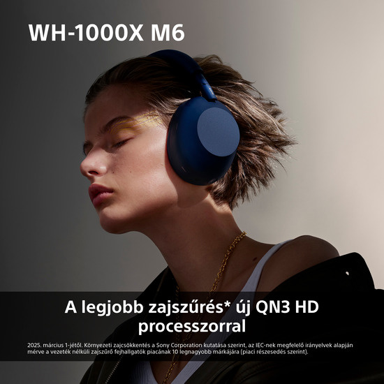 Sony Noise Cancelling WH-1000XM6 vezeték nélküli fejhallgató