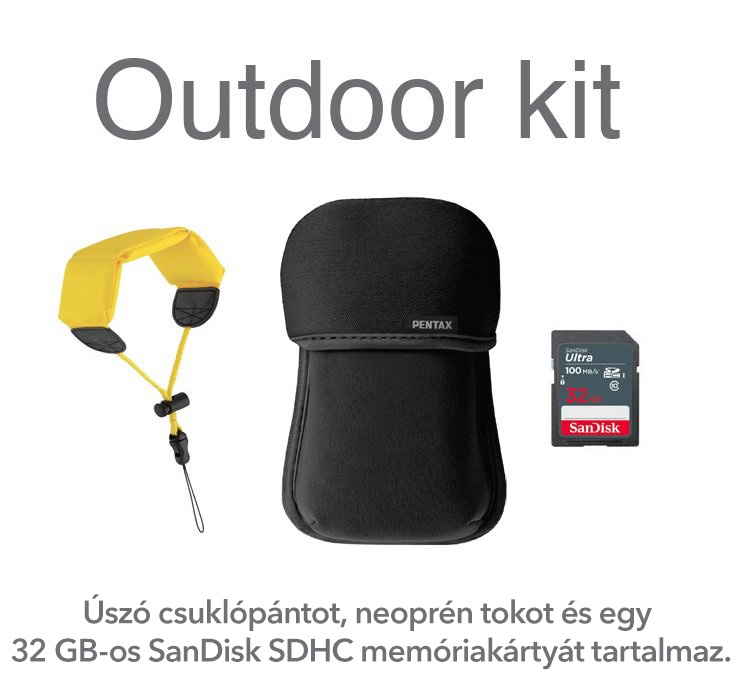 PENTAX WG-90 Blue outdoor kit digitális fényképezőgép