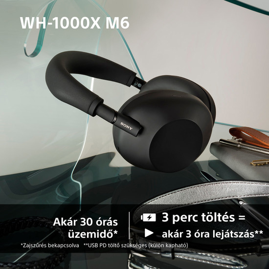 Sony Noise Cancelling WH-1000XM6 vezeték nélküli fejhallgató