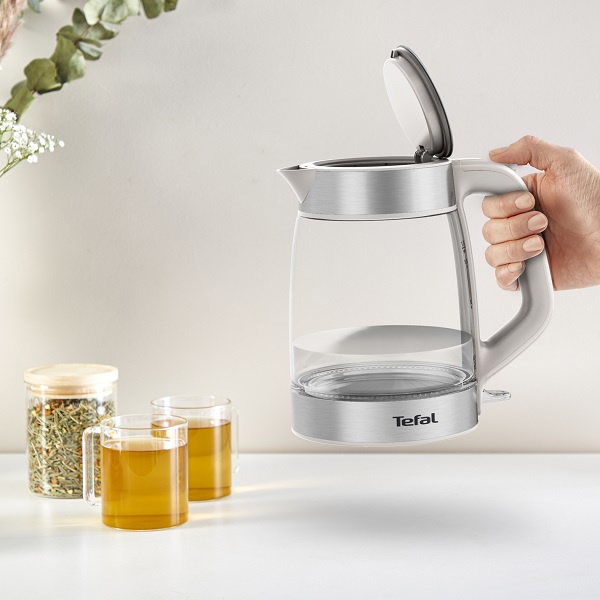 Tefal KI772D38 Glass Black elektromos vízforraló