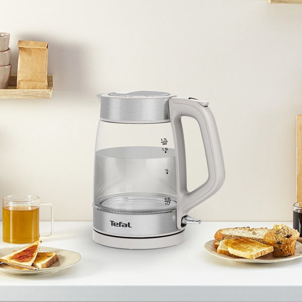Tefal KI772D38 Glass Black elektromos vízforraló