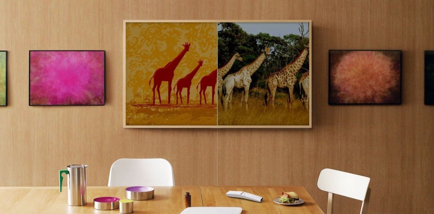 The Frame a nappaliban