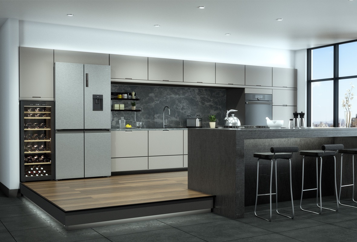 Egyzónás Haier borhűtők