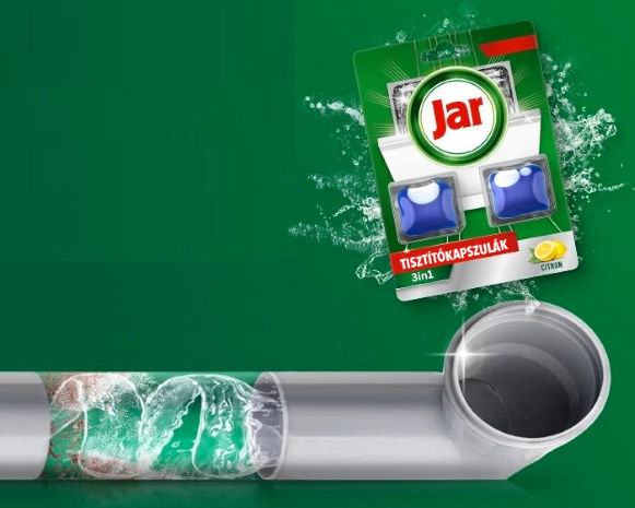 JAR mosogatógép-tisztító kapszula