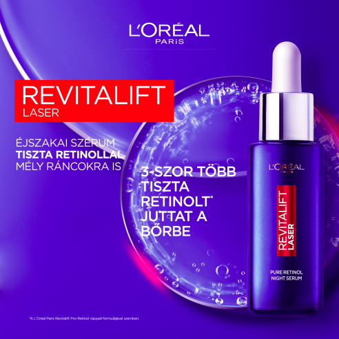L'ORÉAL PARIS Revitalift Laser X3 Retinol éjszakai szérum 30 ml