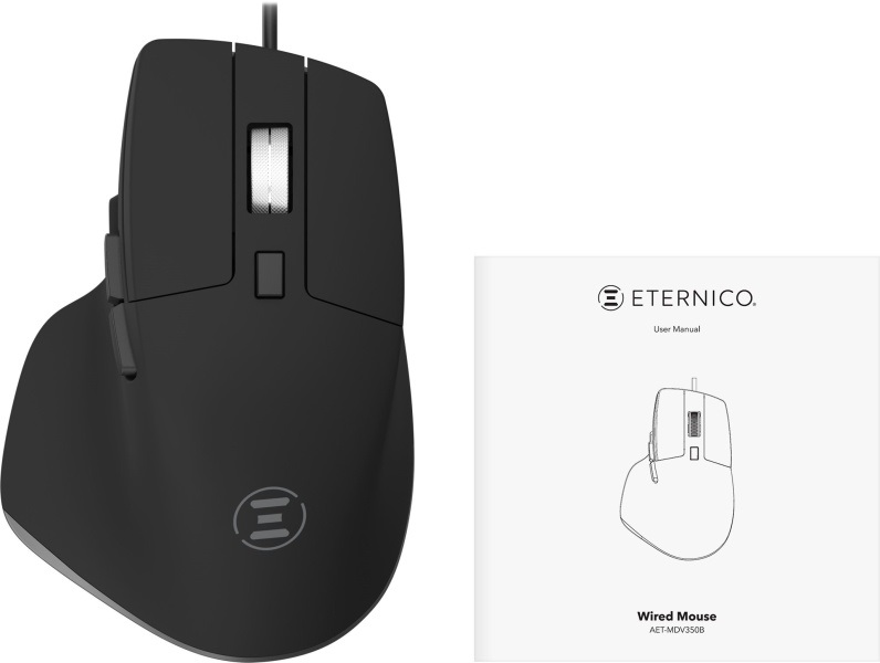 Eternico Wired Office Mouse MDV350B silent egér