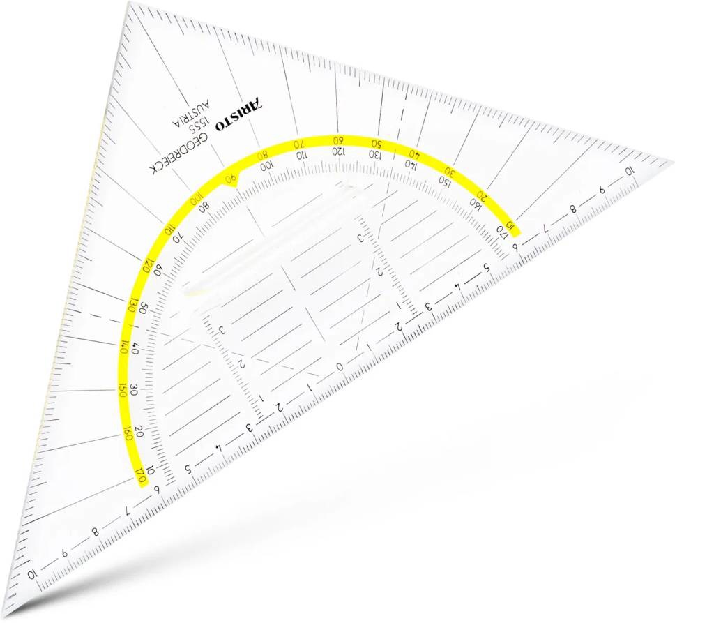 háromszög vonalzó