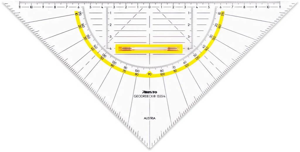 háromszög vonalzó