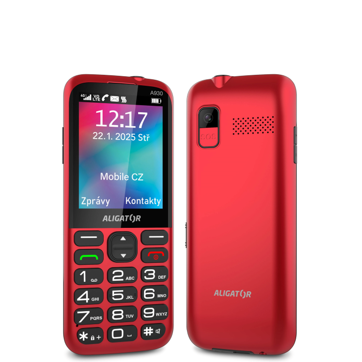 Aligator A930 GPS 4G Senior mobiltelefon