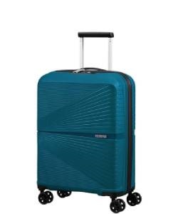 Petróleumkék keményfedeles S méretű bőrönd American Tourister