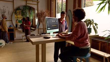 Apple PC iMac M4 az irodában